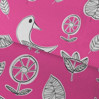 Childlike Doodle Bird Waterproof Oxford