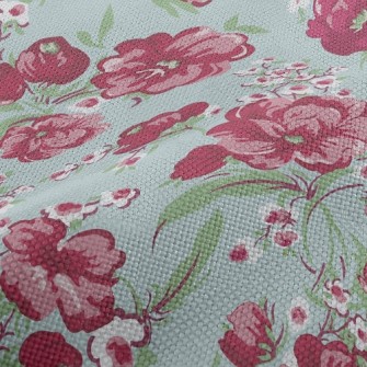 Beautiful Bright Flowers Performance Linen