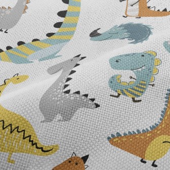 Simple Line Dinosaur Performance Linen