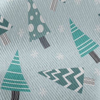 Geometric Wavy Christmas Tree Standard Corduroy