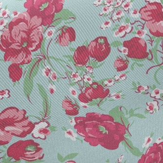 Beautiful Bright Flowers Twill