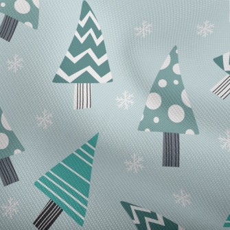 Geometric Wavy Christmas Tree Dobby