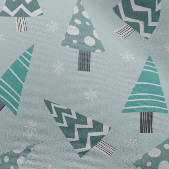 Geometric Wavy Christmas Tree Chiffon