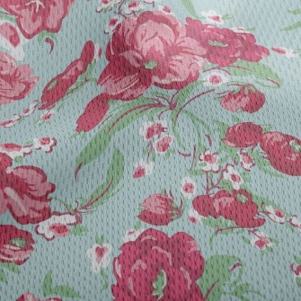 Beautiful Bright Flowers Athletic Mesh Flat Back