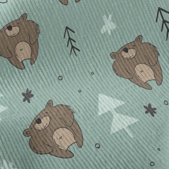 Funny Expression Bear Standard Corduroy