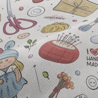 Handmade Needlework Dolls Performance Linen