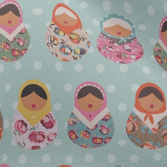 Colorful Russian Doll Chiffon