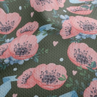 Huge Simple Flowers Athletic Mesh Flat Back