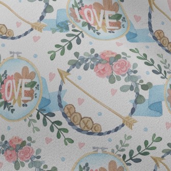 Love Decorative Wreath Chiffon