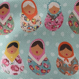 Colorful Russian Doll Waterproof Canvas