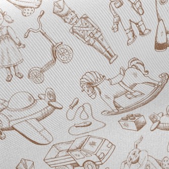 Sketch Antique Toys Twill
