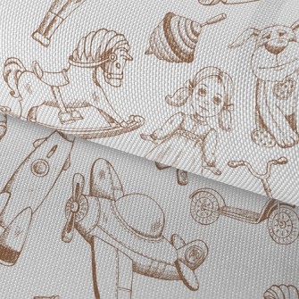 Sketch Antique Toys Waterproof Oxford