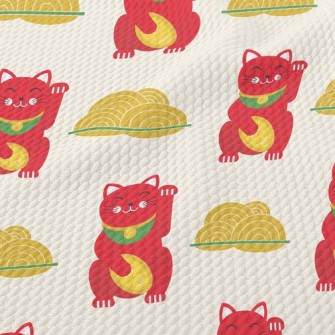 Lucky Cat Birdseye Piqué