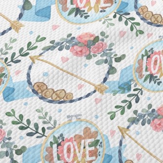 Love Decorative Wreath Birdseye Piqué