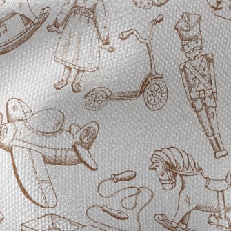 Sketch Antique Toys Waterproof Canvas