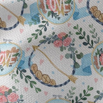 Love Decorative Wreath Waterproof Canvas