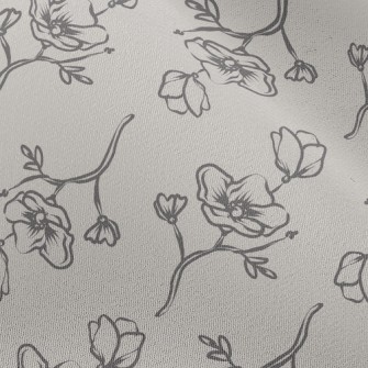 Beautiful And Generous Flowers Chiffon