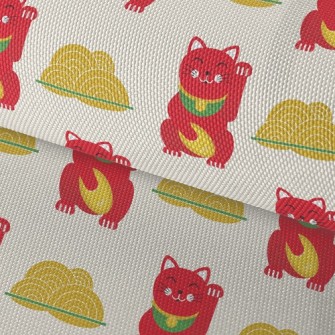 Lucky Cat Waterproof Oxford