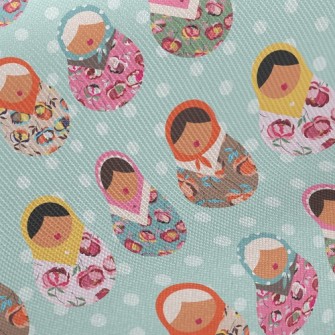 Colorful Russian Doll Twill