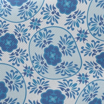 Cool And Generous Flowers Twill