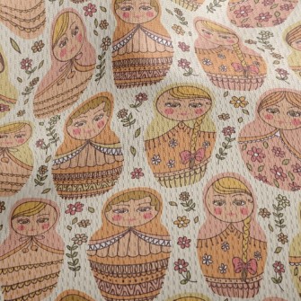 Cute Russian Doll Athletic Mesh Flat Back