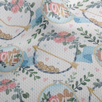 Love Decorative Wreath Athletic Mesh Flat Back
