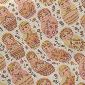 Cute Russian Doll Twill
