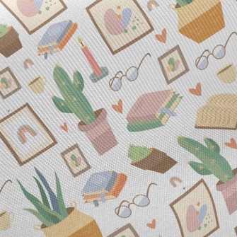 Home Succulent Potted Plants Twill