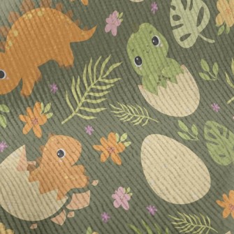 Cute Little Dinosaur Standard Corduroy