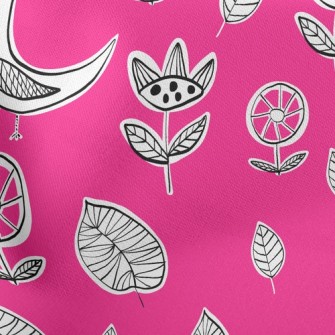 Childlike Doodle Bird Stretch Ponte