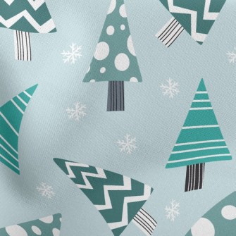 Geometric Wavy Christmas Tree Stretch Ponte