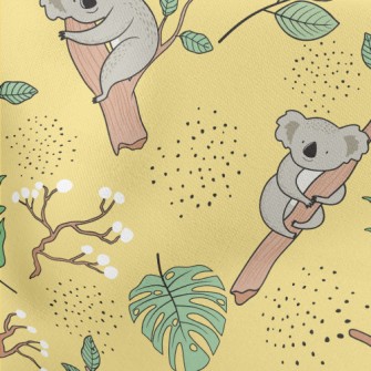 Cute Tree Hugging Koala Stretch Ponte