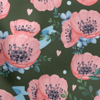 Huge Simple Flowers Stretch Ponte