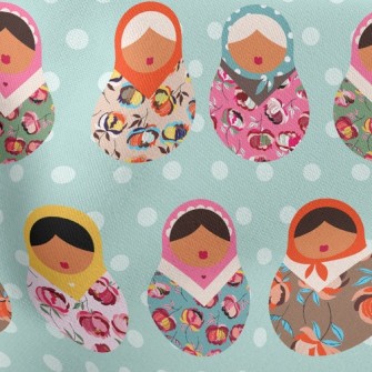 Colorful Russian Doll Stretch Ponte