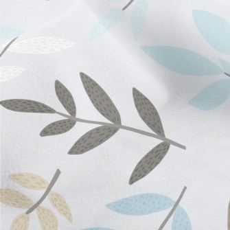 Pastel Colored Leaves Micro Fleece