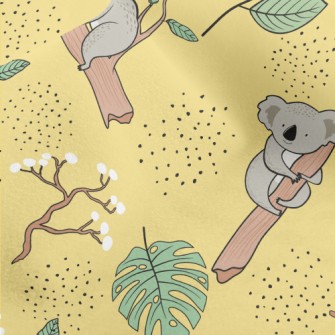 Cute Tree Hugging Koala Micro Fleece