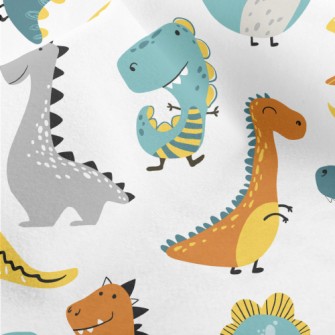 Simple Line Dinosaur Micro Fleece