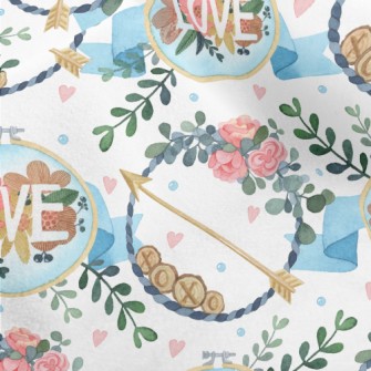 Love Decorative Wreath Micro Fleece