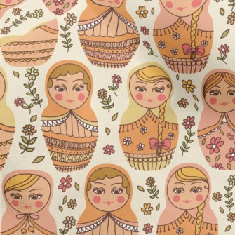 Cute Russian Doll Micro Fleece