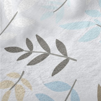 Pastel Colored Leaves Minky