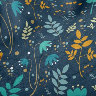 Childlike Forest Flowers Minky