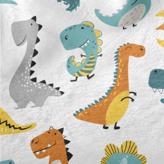 Simple Line Dinosaur Minky
