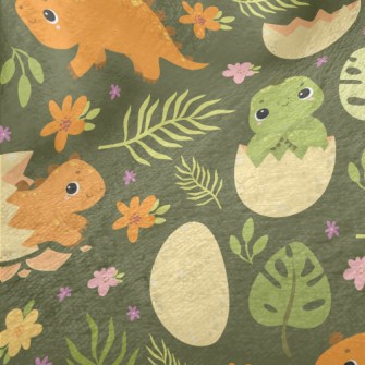 Cute Little Dinosaur Minky