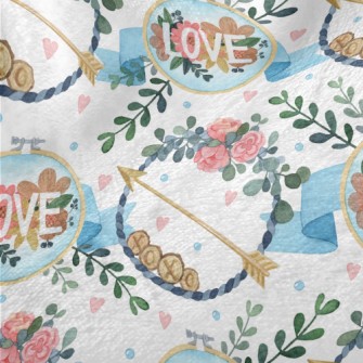 Love Decorative Wreath Minky