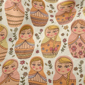 Cute Russian Doll Minky