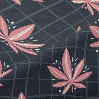 Bright Marijuana Leaves Piqué