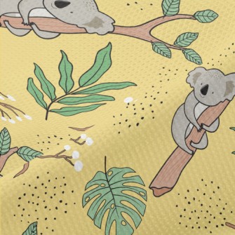 Cute Tree Hugging Koala Piqué