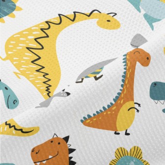 Simple Line Dinosaur Piqué