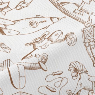 Sketch Antique Toys Piqué