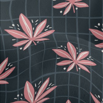 Bright Marijuana Leaves Lightweight Performance Linen